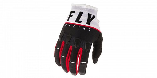 rukavice KINETIC K120, FLY RACING - USA 2020 dětské (černá/bílá/červená)